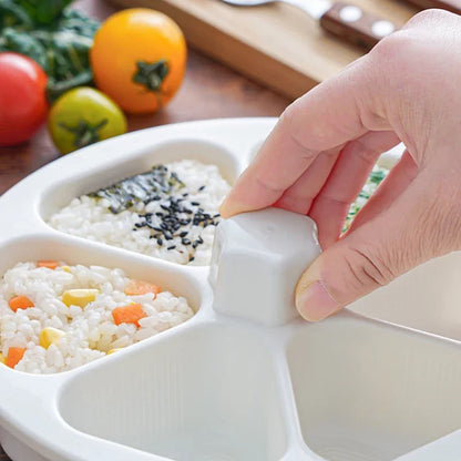 Japanese Sushi Making Kit Onigiri Mould Triangle Bento Box Rice Ball Making Mold Homemade Sushi Pre 3