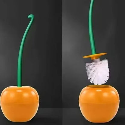 Lovely Lavatory Brush Toilet Cleaning Brush Cherry Shape With Holder Set 7