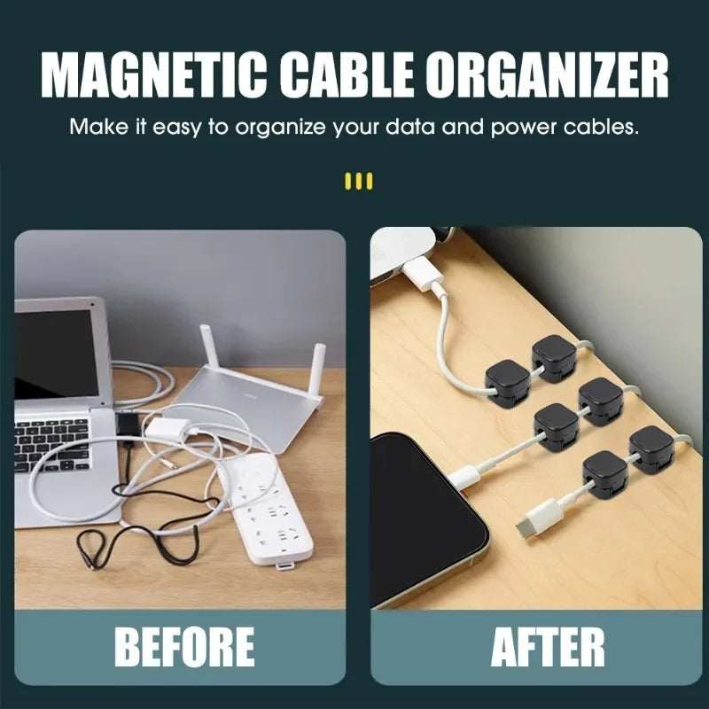 Magnetic Cable Clip Holder Adhesive Wire Keeper For Desk Organization 6