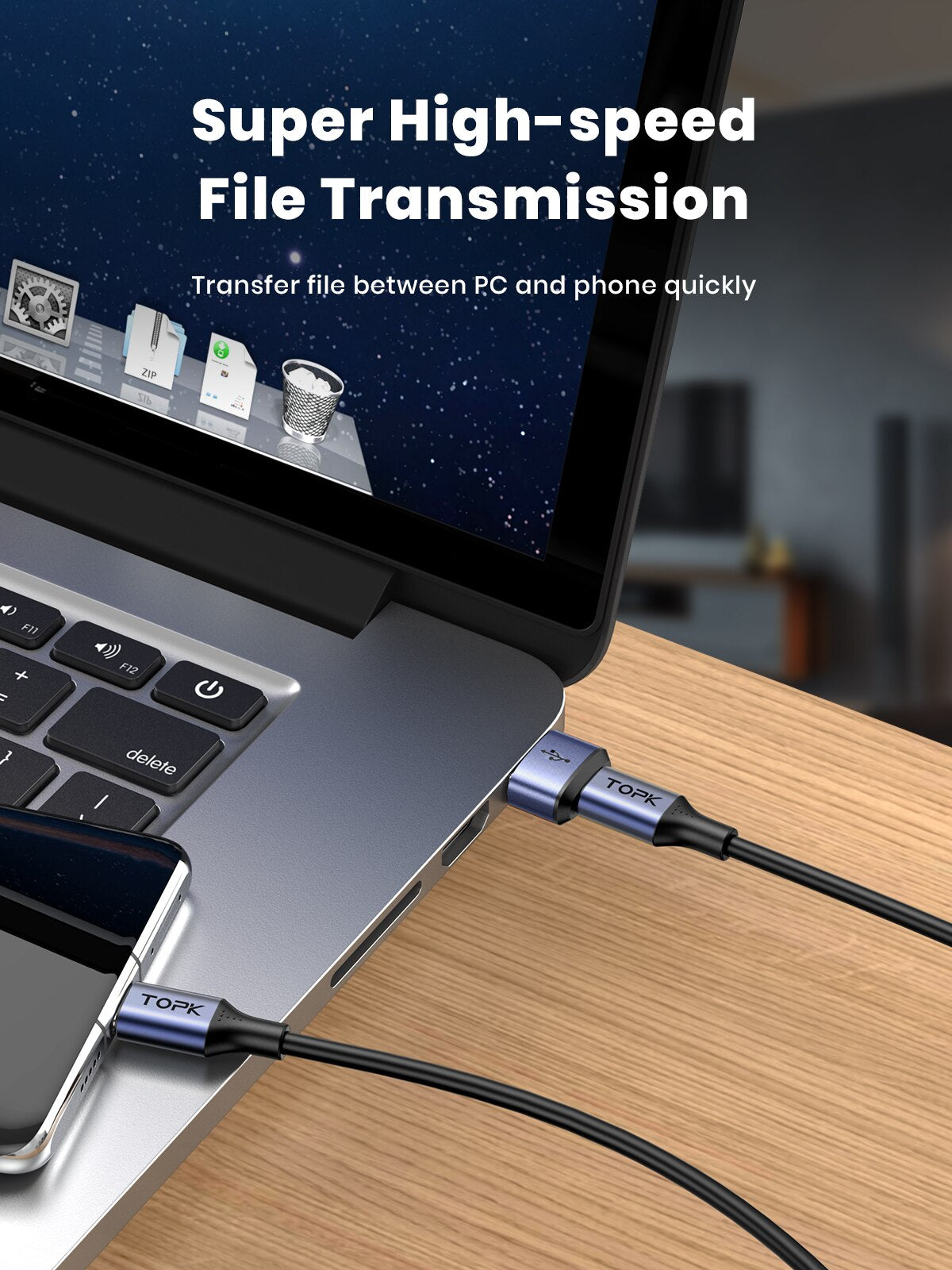 USB C To USB Male Adapter Fast Charging  Data Sync OTG Connector 1
