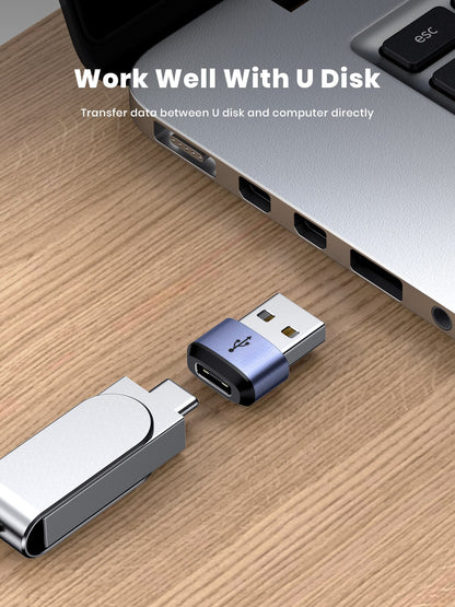 USB C To USB Male Adapter Fast Charging  Data Sync OTG Connector 2