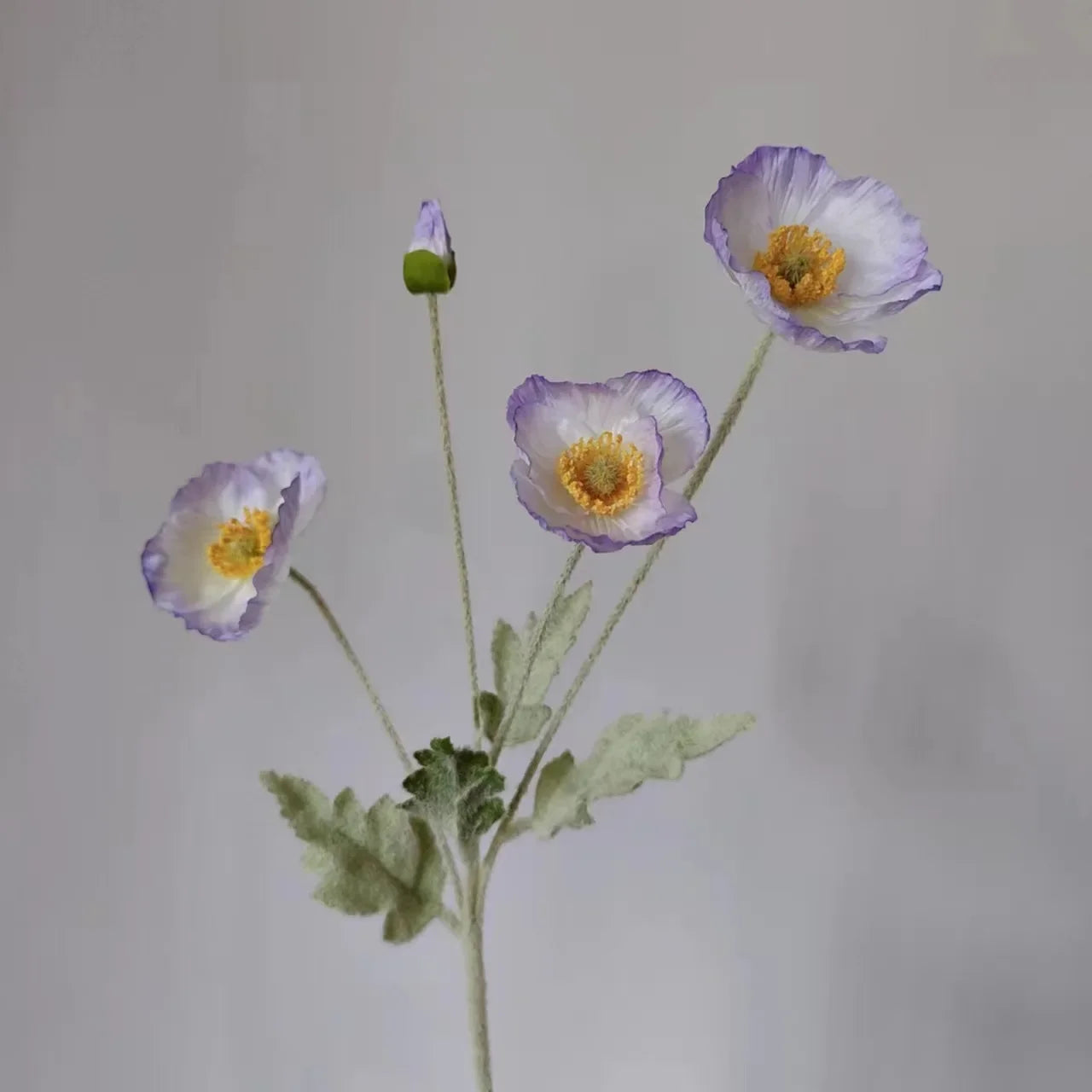 Artificial Flowers, Fake Poppy Silk Flowers, Long Stem Wedding Bouquet Decor, Housewarming Garden Table Decor