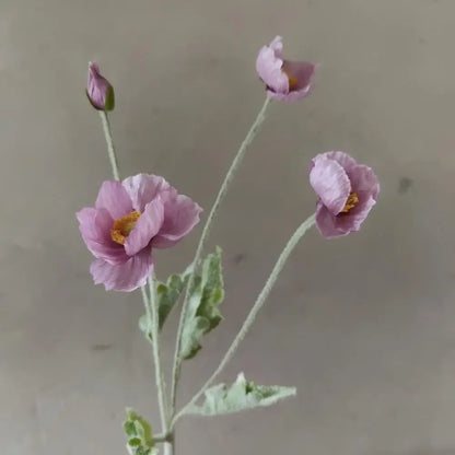 Artificial Flowers, Fake Poppy Silk Flowers, Long Stem Wedding Bouquet Decor, Housewarming Garden Table Decor