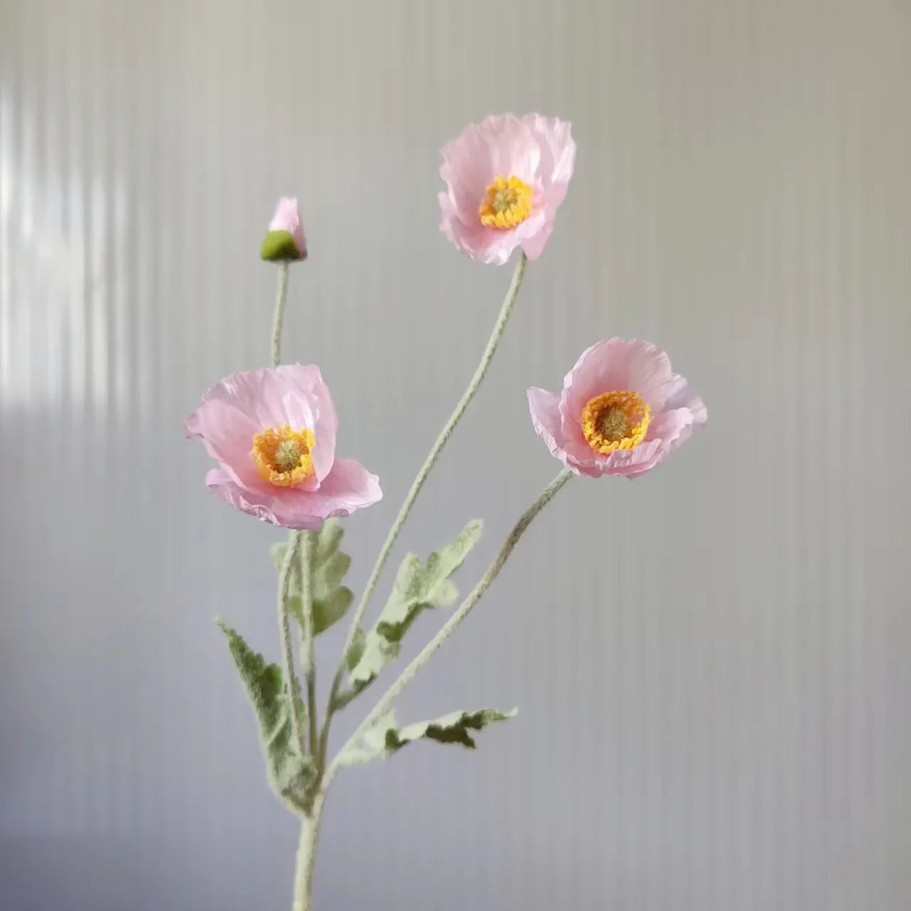 Artificial Flowers, Fake Poppy Silk Flowers, Long Stem Wedding Bouquet Decor, Housewarming Garden Table Decor