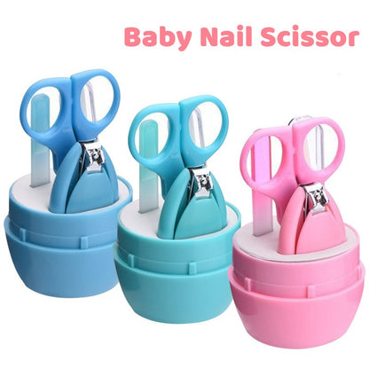 Safe Baby Nail Care Tool, Newborn Nail Scissor, Portable Clipper, Tweezer, Trimmer, Children Manicure Kit with Box