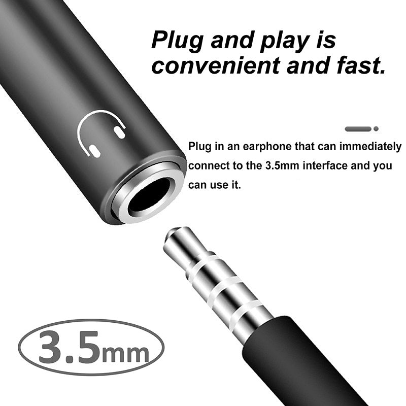 Fast USB Type C To AUX Audio Jack Headphone Charger Adapter 3