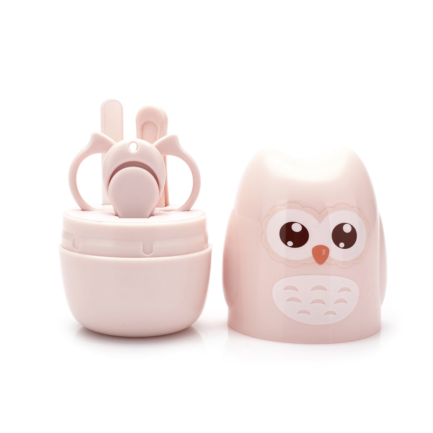 Portable Baby Nail Scissor Set, Kid Safe Nail Clipper, Trimmer, Tweezer, File, and Manicure Kit for Children