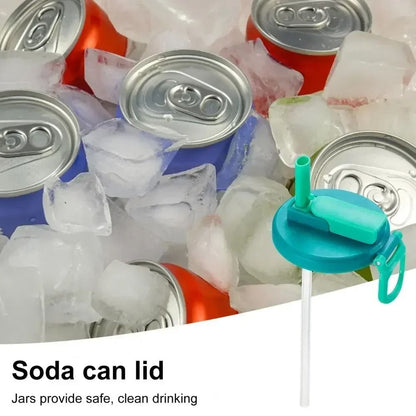 Reusable Soda Can Lid With Straw 3