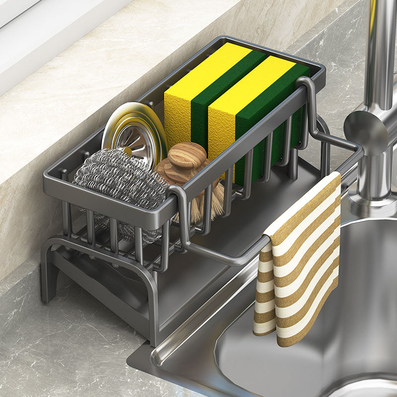 Kitchen Shelf Sponge Rack For Detergent Storage And Draining 4