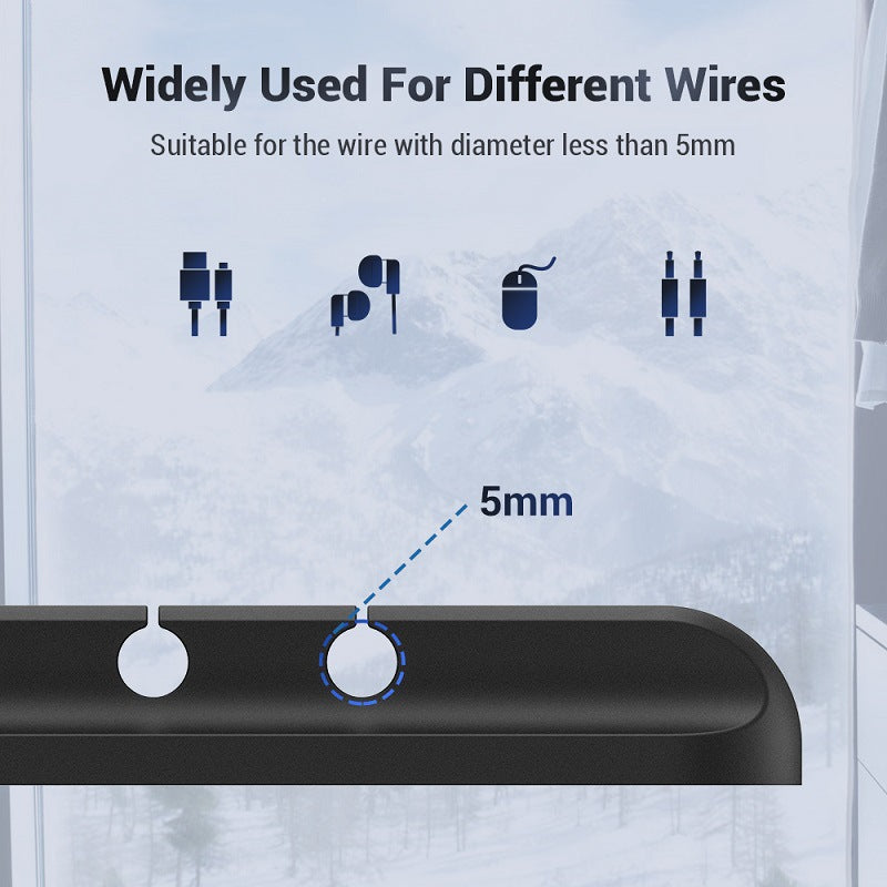 Silicone Desk Winder USB Cable Holder Clips Cord Organizer SelfAdhesive Tidy Management 2