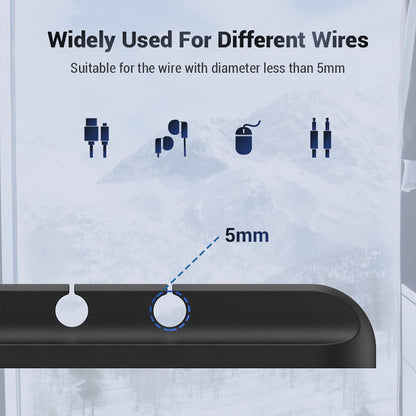 Silicone Desk Winder USB Cable Holder Clips Cord Organizer SelfAdhesive Tidy Management 2