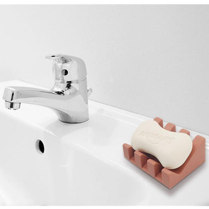 Portable Soap Holder For Shower Bathroom Silicone Soap Dish Easy Clean Sponge Tray Kitchen Soap Dry 4