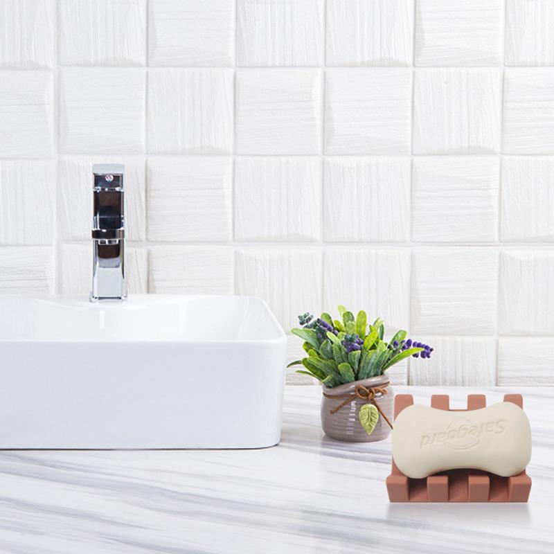 Portable Soap Holder For Shower Bathroom Silicone Soap Dish Easy Clean Sponge Tray Kitchen Soap Dry 5