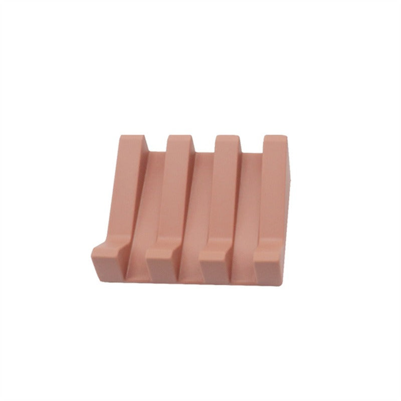 Portable Soap Holder For Shower Bathroom Silicone Soap Dish Easy Clean Sponge Tray Kitchen Soap Dry 12