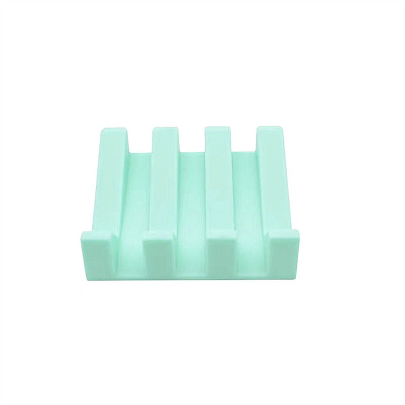Portable Soap Holder For Shower Bathroom Silicone Soap Dish Easy Clean Sponge Tray Kitchen Soap Dry 14