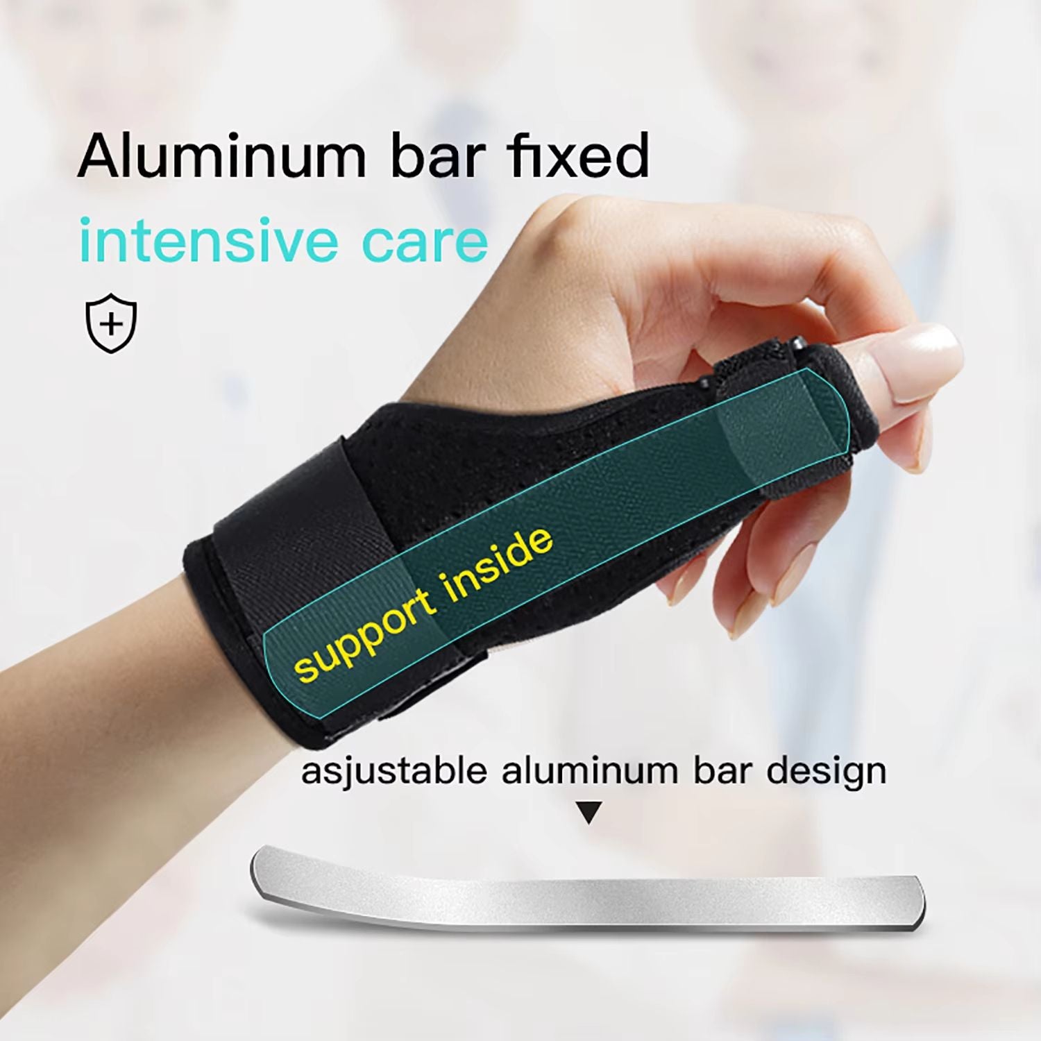 Steel Splint Medical Wrist and Thumb Support Brace for Carpal Tunnel and Arthritis
