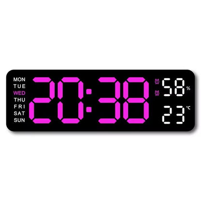 Large 9Inch USB LED Clock With Auto Dimmer 1