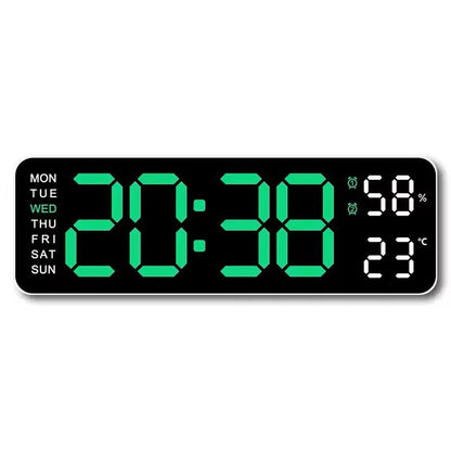 Large 9Inch USB LED Clock With Auto Dimmer 11