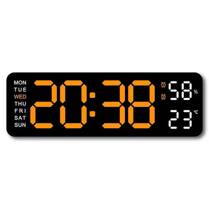 Large 9Inch USB LED Clock With Auto Dimmer 7