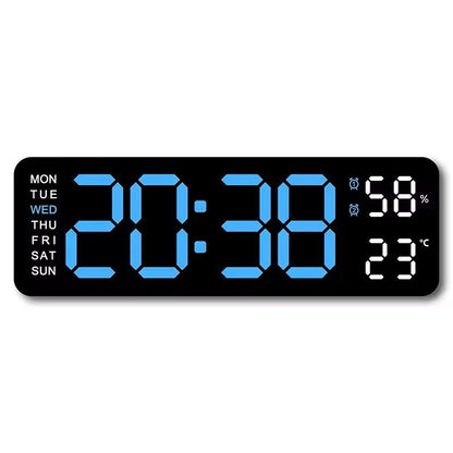 Large 9Inch USB LED Clock With Auto Dimmer 4