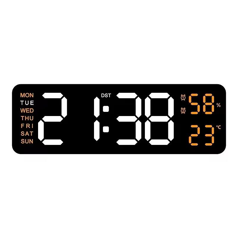 Large 9Inch USB LED Clock With Auto Dimmer 9