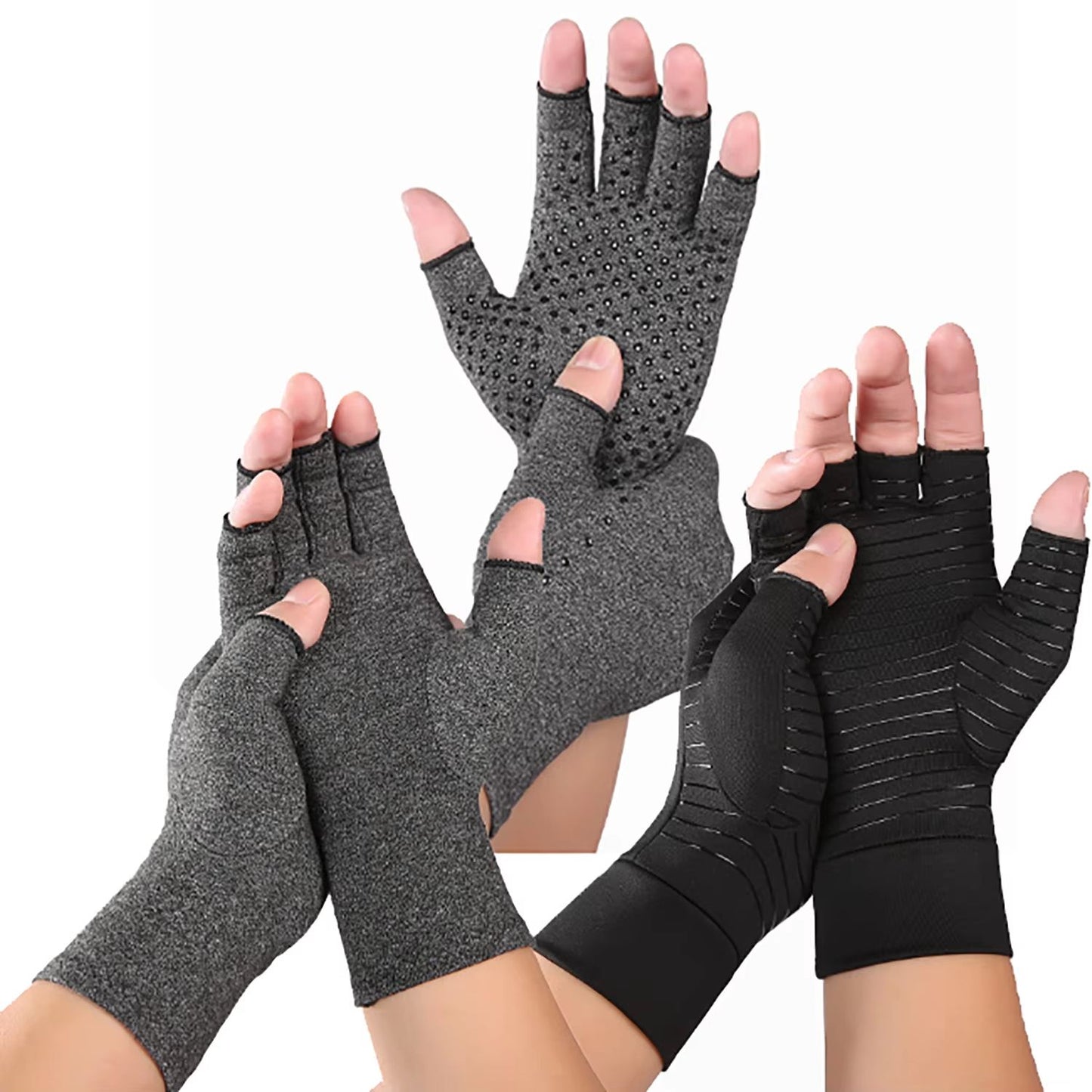 Cotton Compression Arthritis Gloves with Wrist Support
