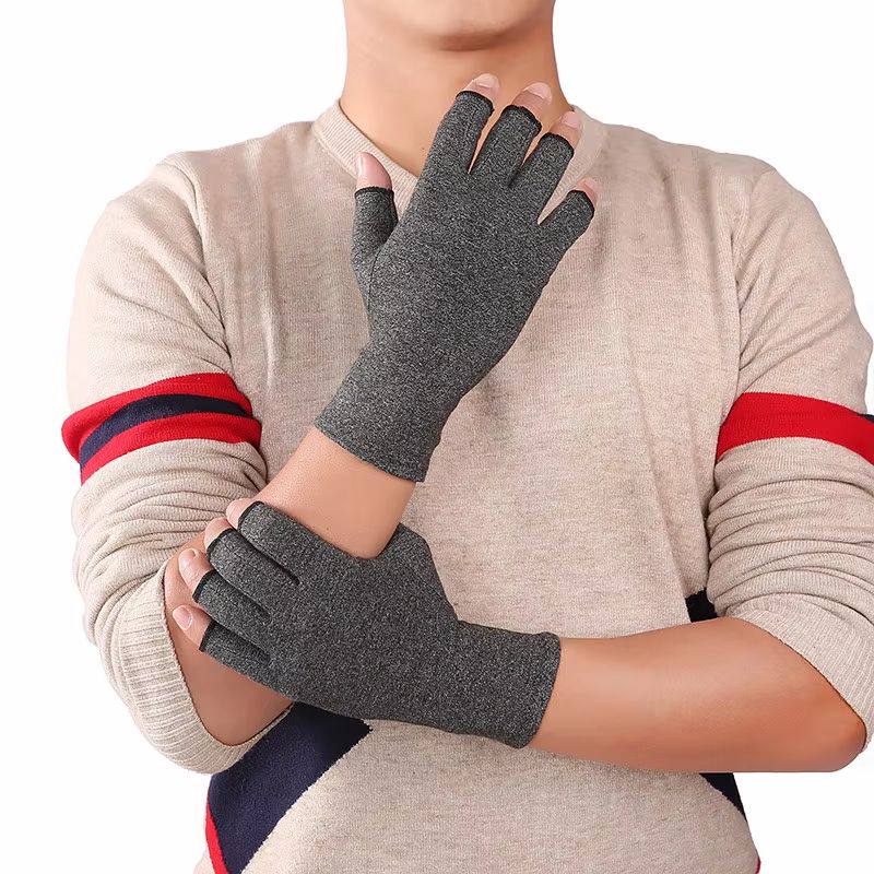 Cotton Compression Arthritis Gloves With Wrist Support 1