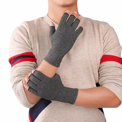 Cotton Compression Arthritis Gloves With Wrist Support 1