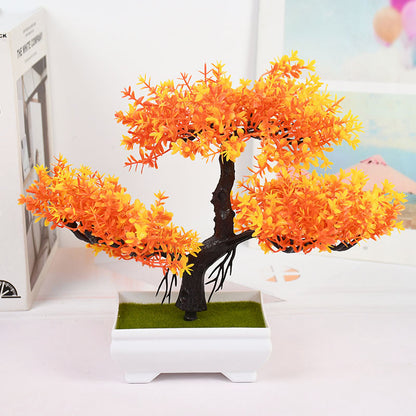 Artificial Bonsai Small Tree Pot Fake Plant, Flowers for Home Room Table Decor, Garden, and Hotel Decoration