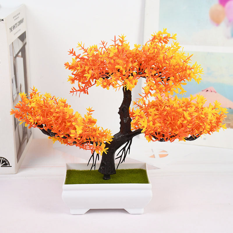 Artificial Bonsai Small Tree Pot Fake Plant, Flowers for Home Room Table Decor, Garden, and Hotel Decoration