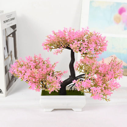 Artificial Bonsai Small Tree Pot Fake Plant, Flowers for Home Room Table Decor, Garden, and Hotel Decoration