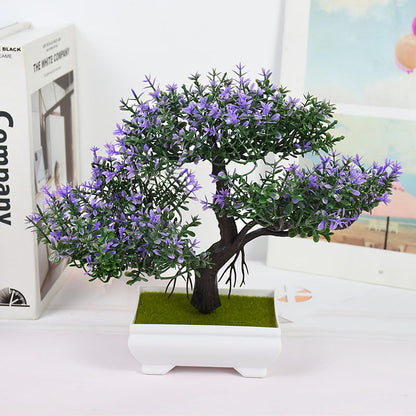 Artificial Bonsai Small Tree Pot Fake Plant, Flowers for Home Room Table Decor, Garden, and Hotel Decoration