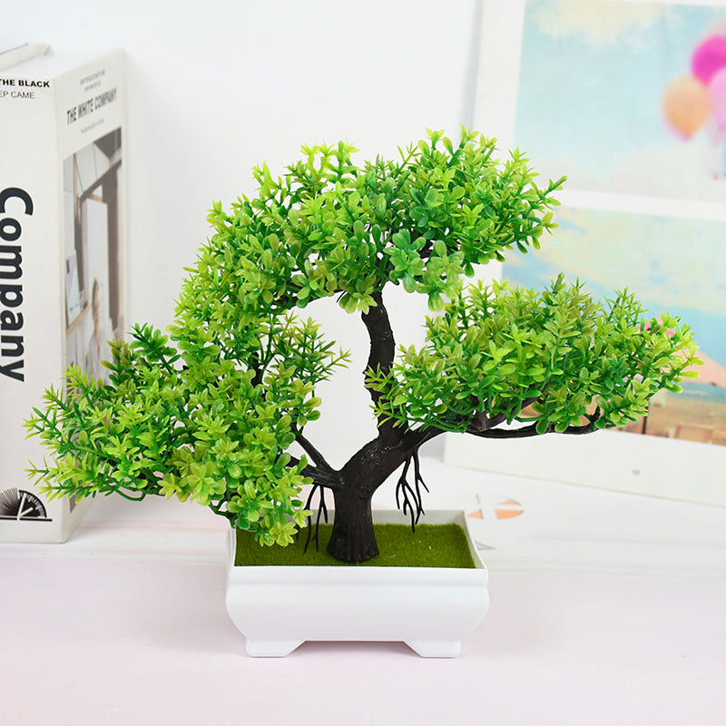 Artificial Bonsai Small Tree Pot Fake Plant, Flowers for Home Room Table Decor, Garden, and Hotel Decoration