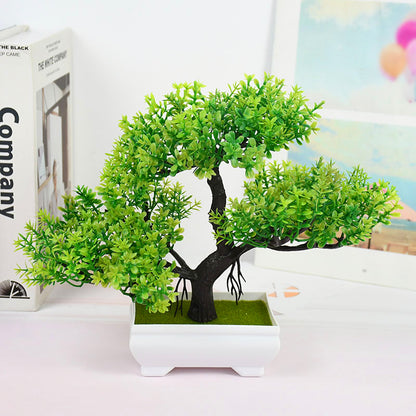 Artificial Bonsai Small Tree Pot Fake Plant, Flowers for Home Room Table Decor, Garden, and Hotel Decoration