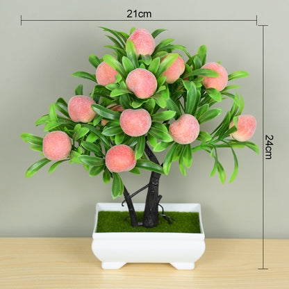 Artificial Bonsai Small Tree Pot Fake Plant, Flowers for Home Room Table Decor, Garden, and Hotel Decoration