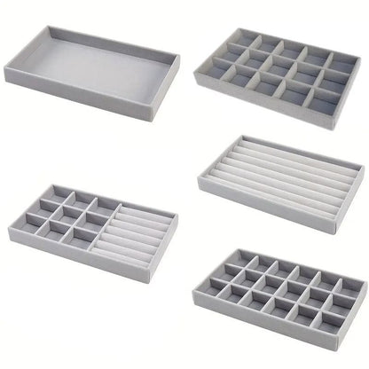 Velvet Jewelry Display Tray