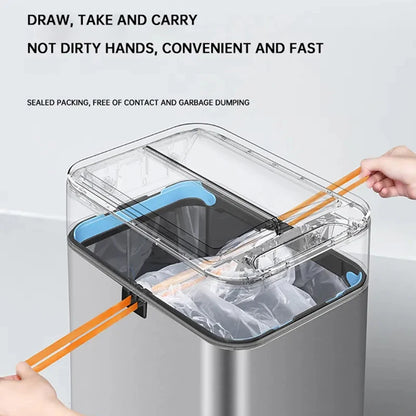 Large Capacity Smart Trash Can, Automatic Sensor, Stainless Steel Garbage Bin for Kitchen