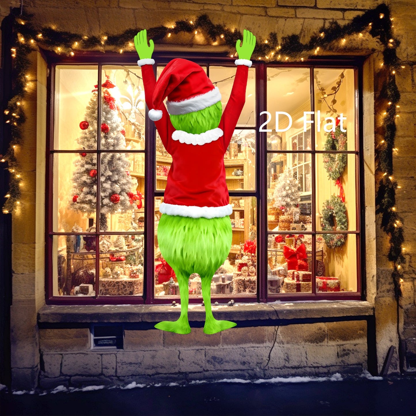 Christmas Green Haired Man Hanging Christmas Decoration Merry Gift For Holiday Indoor Outdoor Fun D