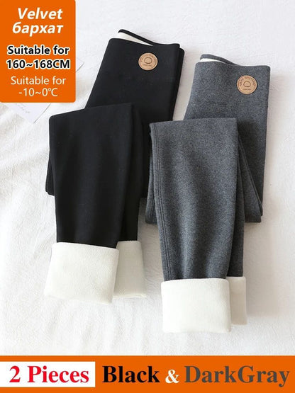 WinterGlow Thermal Velvet Fleece Leggings Slimming Warm Pants For Women 10