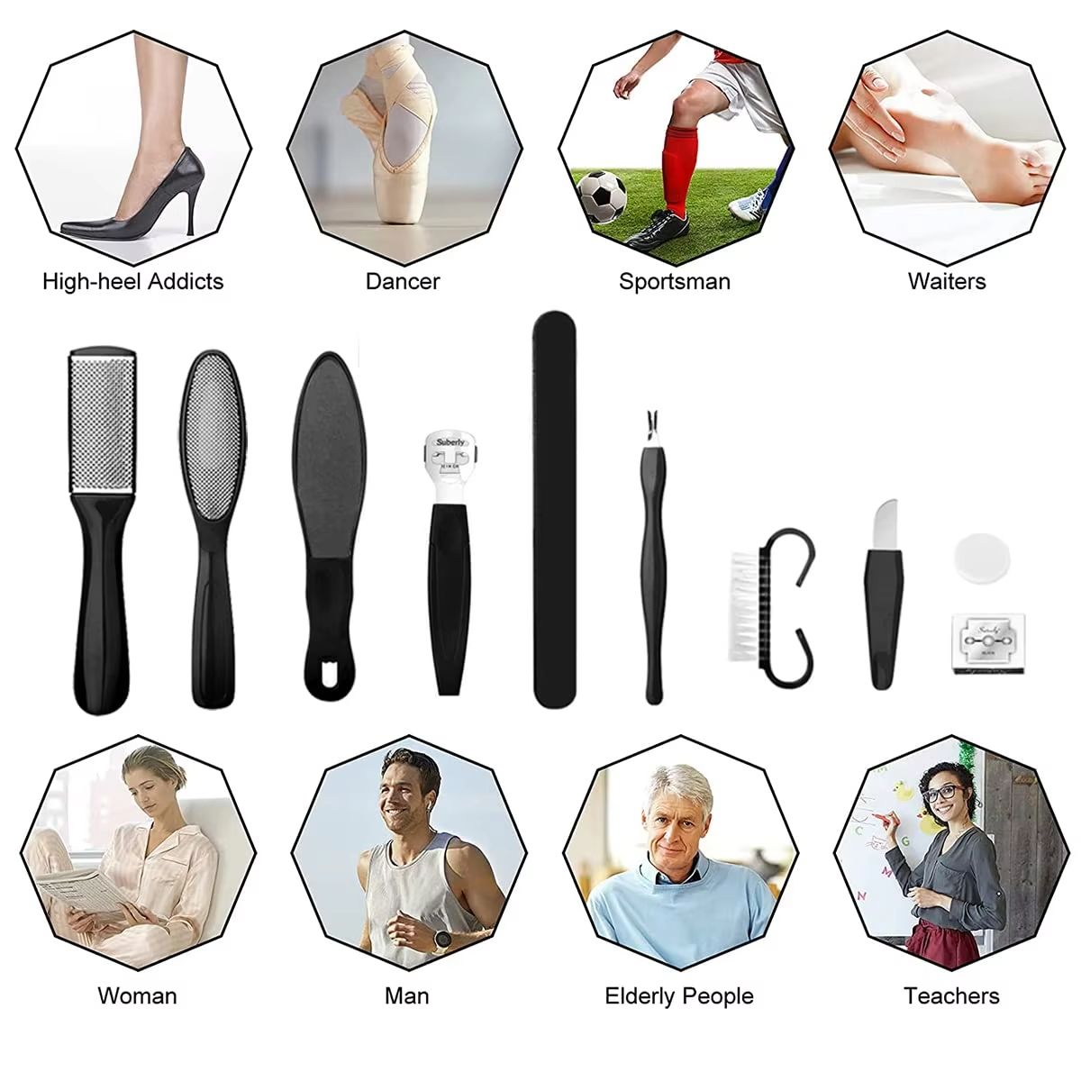 Ultimate FootSpa 10in1 Professional Pedicure Set  Stainless Steel Foot Care Kit 1