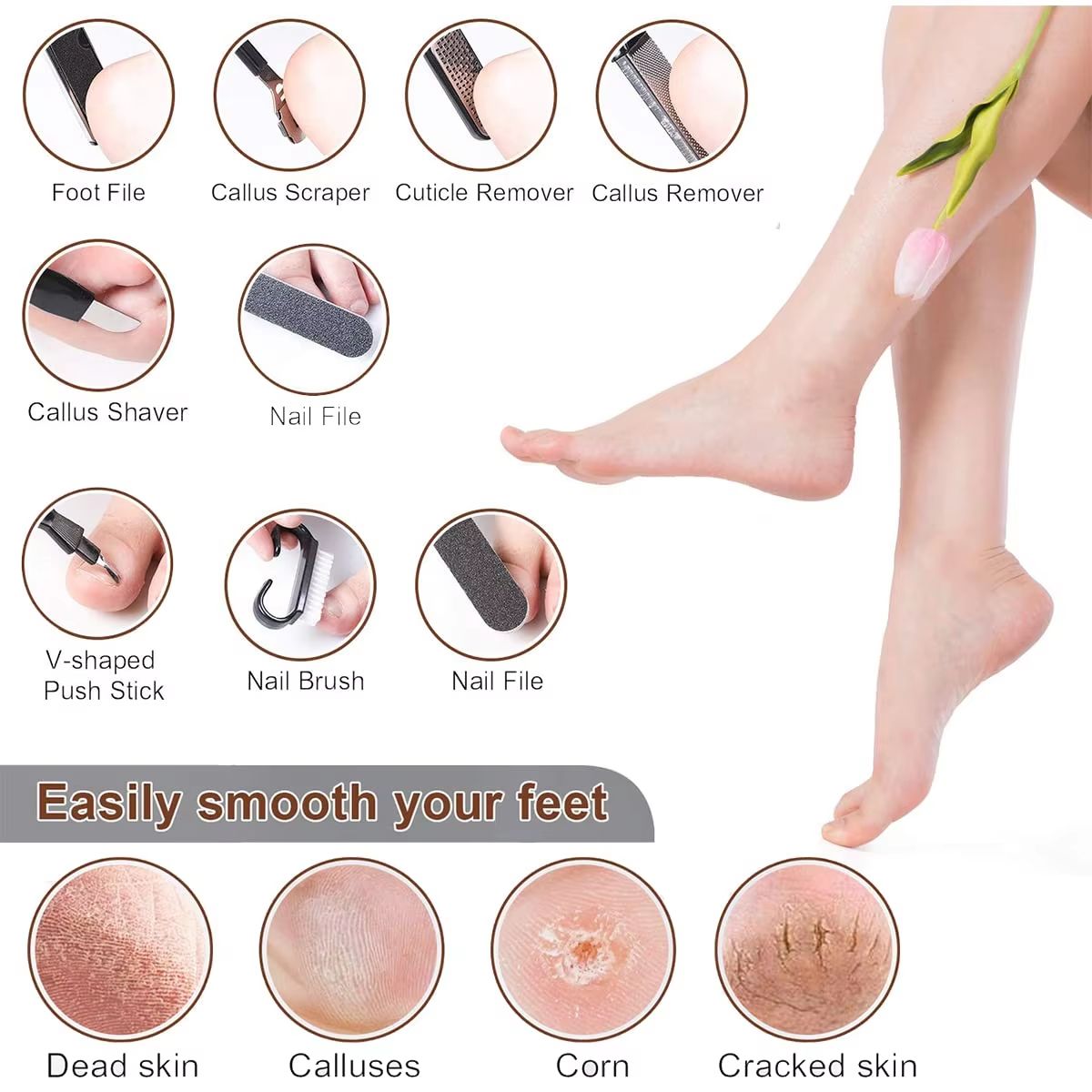 Ultimate FootSpa 10in1 Professional Pedicure Set  Stainless Steel Foot Care Kit 3