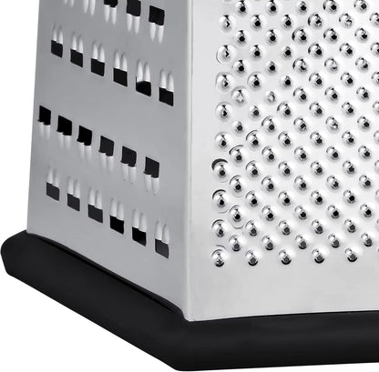 MultiSlice 6Side Stainless Steel Box Grater  Multifunction Kitchen Slicer  Shredder 4