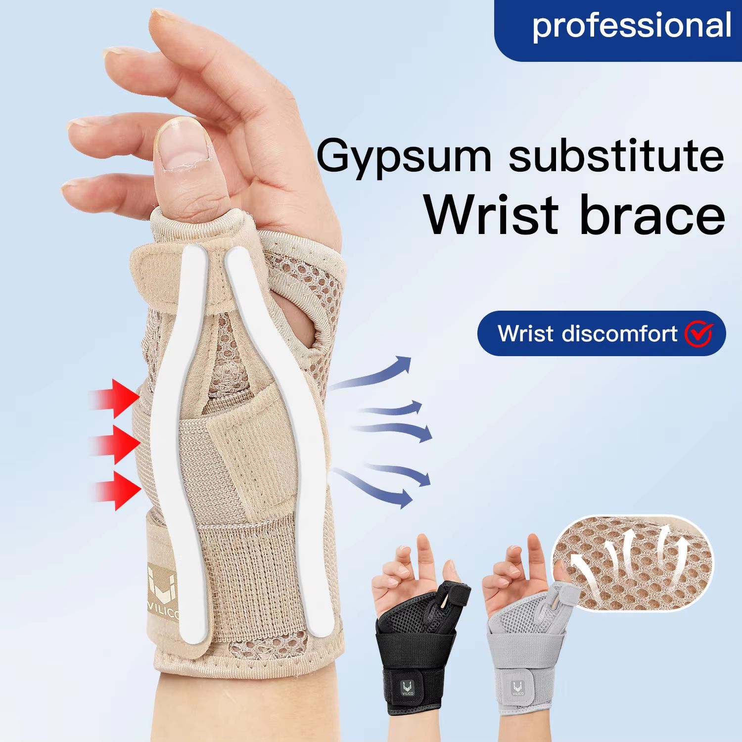 FlexGuard Universal Wrist  Thumb Splint Support Brace 1