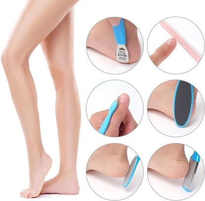 SmoothStride 8Piece Foot Octopus  FishEye Exfoliating Heel Sharpener Set 2