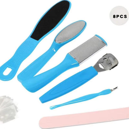 SmoothStride 8Piece Foot Octopus  FishEye Exfoliating Heel Sharpener Set 8