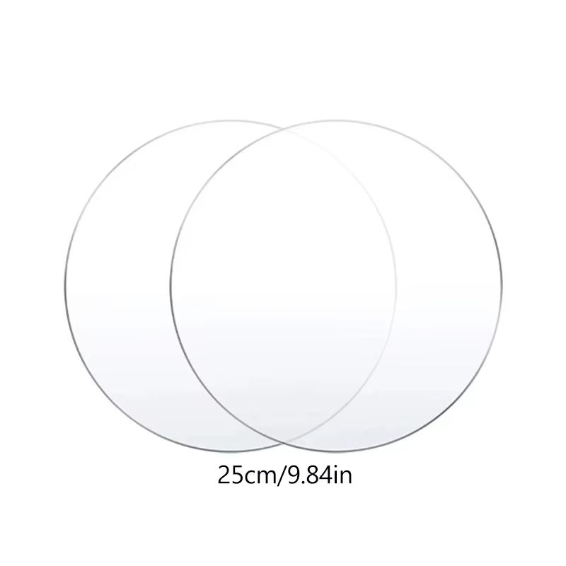 CakeDisplay Pro Reusable Acrylic Round Cake Disc Set 2Pack  4 Inch  6 Inch  8 Inch  10 Inch DIY Bas 9