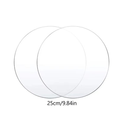 CakeDisplay Pro Reusable Acrylic Round Cake Disc Set 2Pack  4 Inch  6 Inch  8 Inch  10 Inch DIY Bas 9