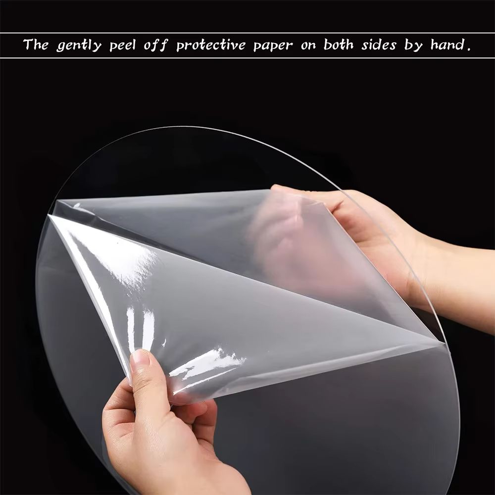 CakeDisplay Pro Reusable Acrylic Round Cake Disc Set 2Pack  4 Inch  6 Inch  8 Inch  10 Inch DIY Bas 4