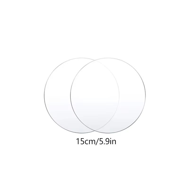 CakeDisplay Pro Reusable Acrylic Round Cake Disc Set 2Pack  4 Inch  6 Inch  8 Inch  10 Inch DIY Bas 7