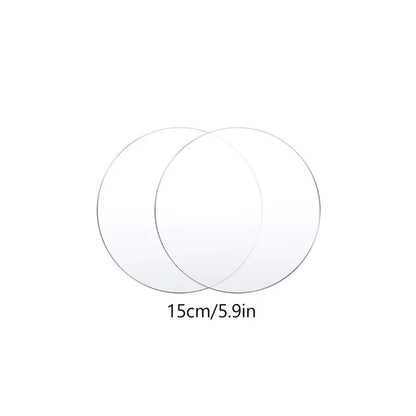 CakeDisplay Pro Reusable Acrylic Round Cake Disc Set 2Pack  4 Inch  6 Inch  8 Inch  10 Inch DIY Bas 7